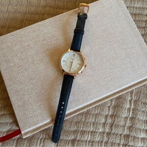 Fossil Women's Watch with Navy Strap and Gold Accents